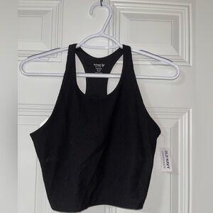 Old Navy Ribbed Black sports top